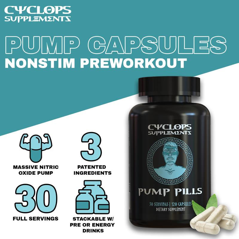Nonstim Pre-Workout Pump Capsule Supplements